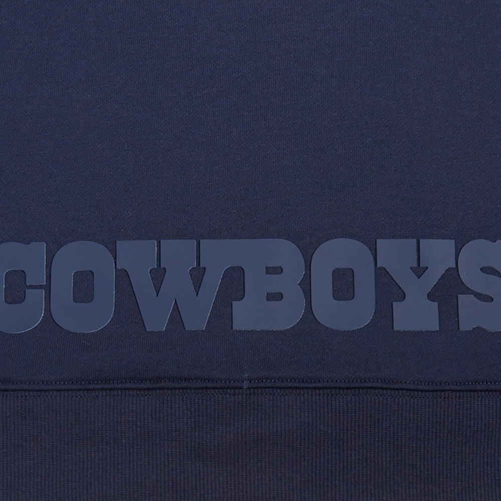Dallas Cowboys Pro Standard Women's Jeweled Cropped Pullover Hoodie Navy - NFL