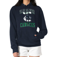 Vancouver Canucks - G-III 4Her by Carl Banks Women's Team Logo Tri-Blend Fleece Pullover Hoodie Navy