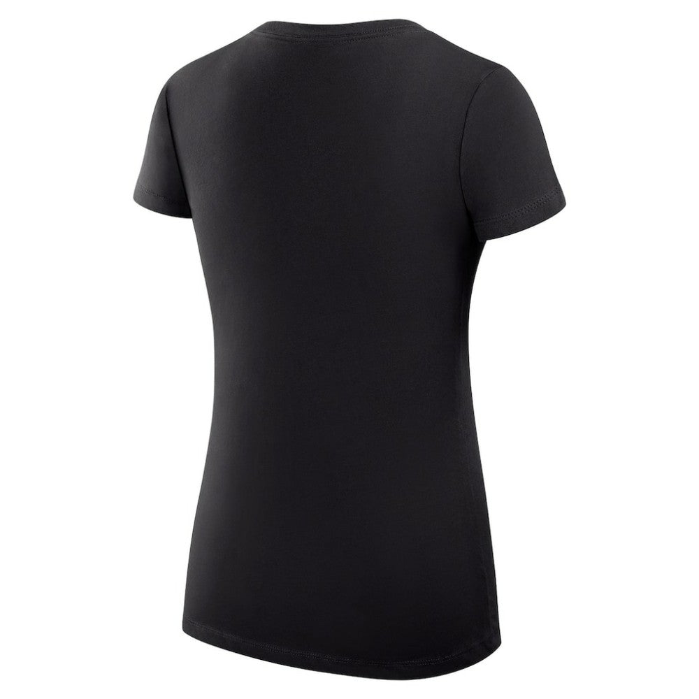 Colorado Avalanche - G-III 4Her by Carl Banks Women's Super-Slim Fit Lightweight Team Logo Graphic V-Neck T-Shirt Black