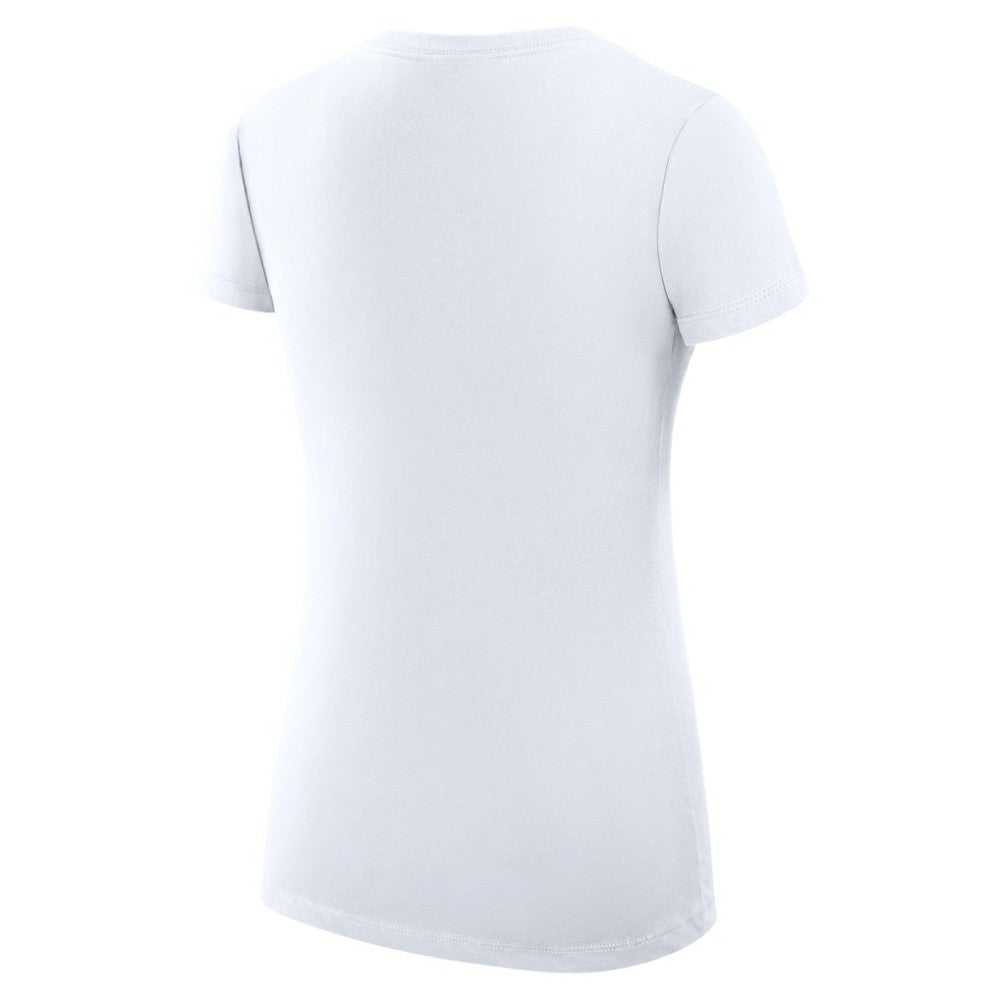 Winnipeg Jets - G-III 4Her by Carl Banks Women's Super-Slim Fit Lightweight Team Logo Graphic V-Neck T-Shirt White