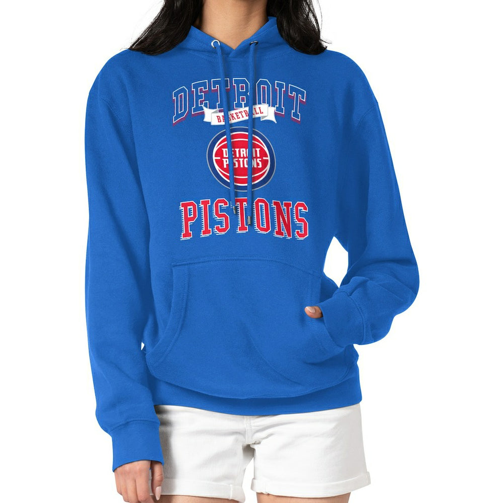 NBA - Detroit Pistons G-III 4Her by Carl Banks Women's Graphic Fleece Pullover Hoodie - Blue