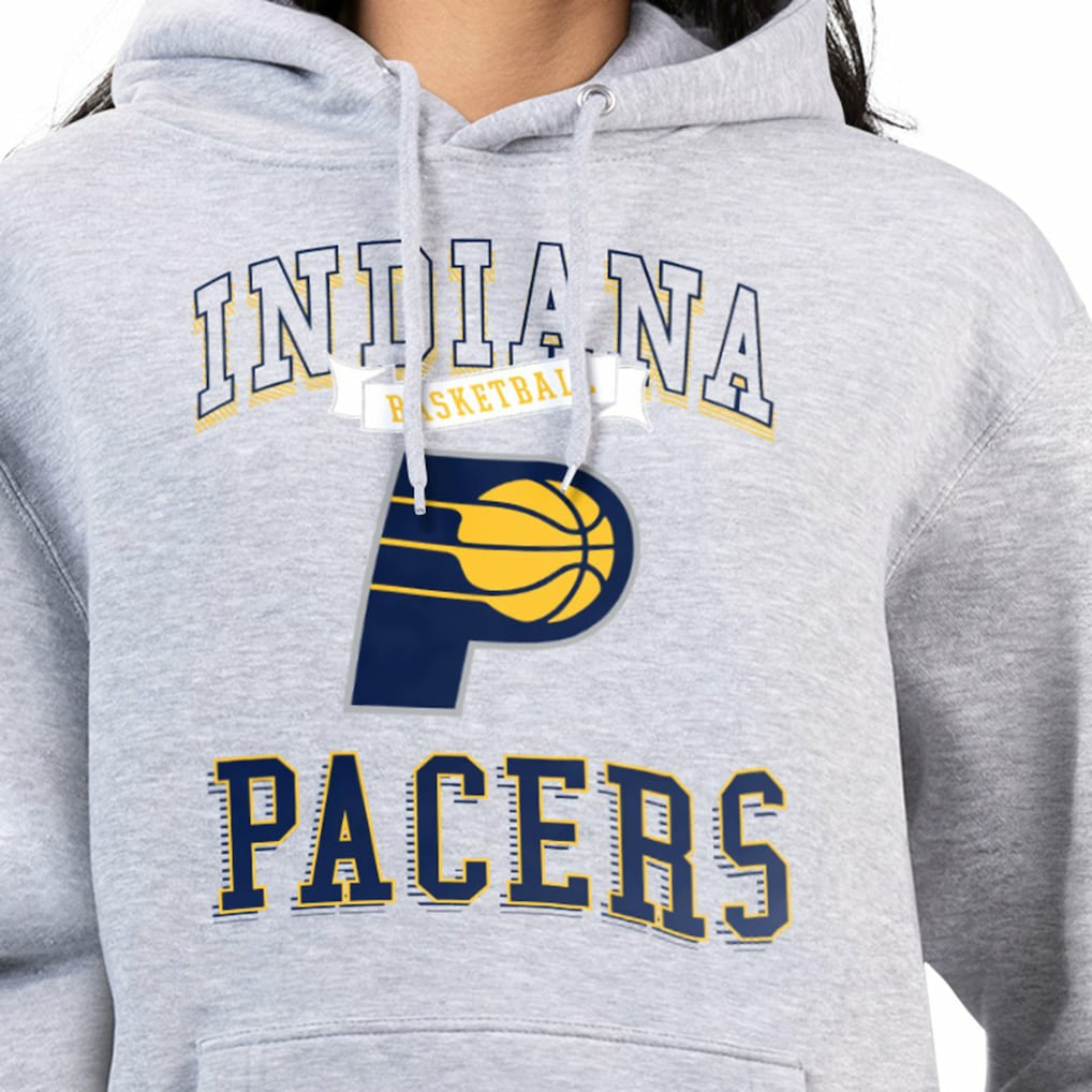 NBA - Indiana Pacers G-III 4Her by Carl Banks Women's Graphic Fleece Pullover Hoodie - Heather Gray