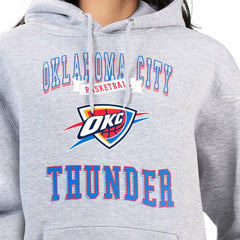 NBA - Oklahoma City Thunder G-III 4Her by Carl Banks Women's Graphic Fleece Pullover Hoodie - Heather Gray