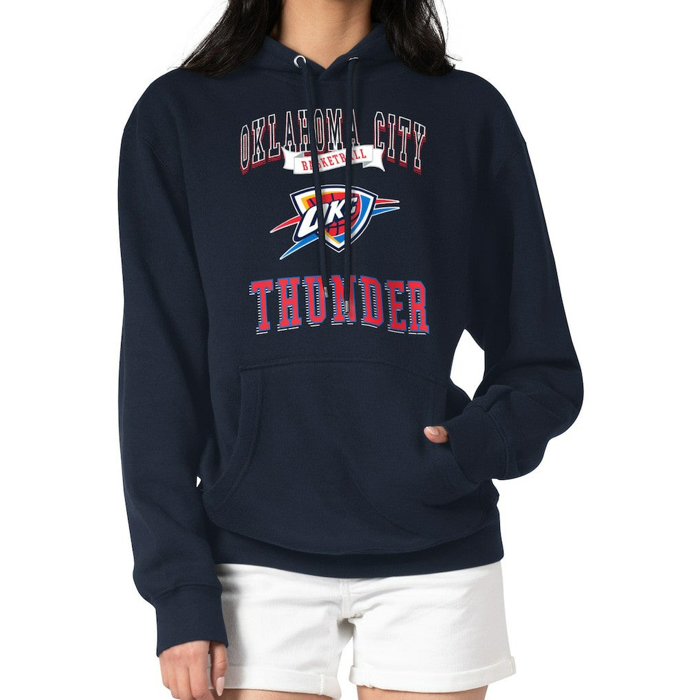 NBA - Oklahoma City Thunder G-III 4Her by Carl Banks Women's Graphic Fleece Pullover Hoodie - Navy