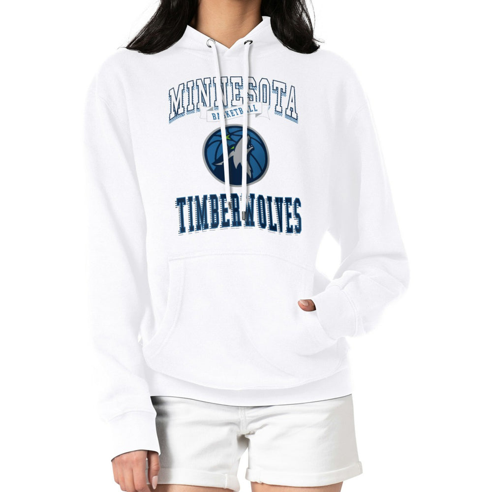 NBA - Minnesota Timberwolves G-III 4Her by Carl Banks Women's Graphic Fleece Pullover Hoodie - White