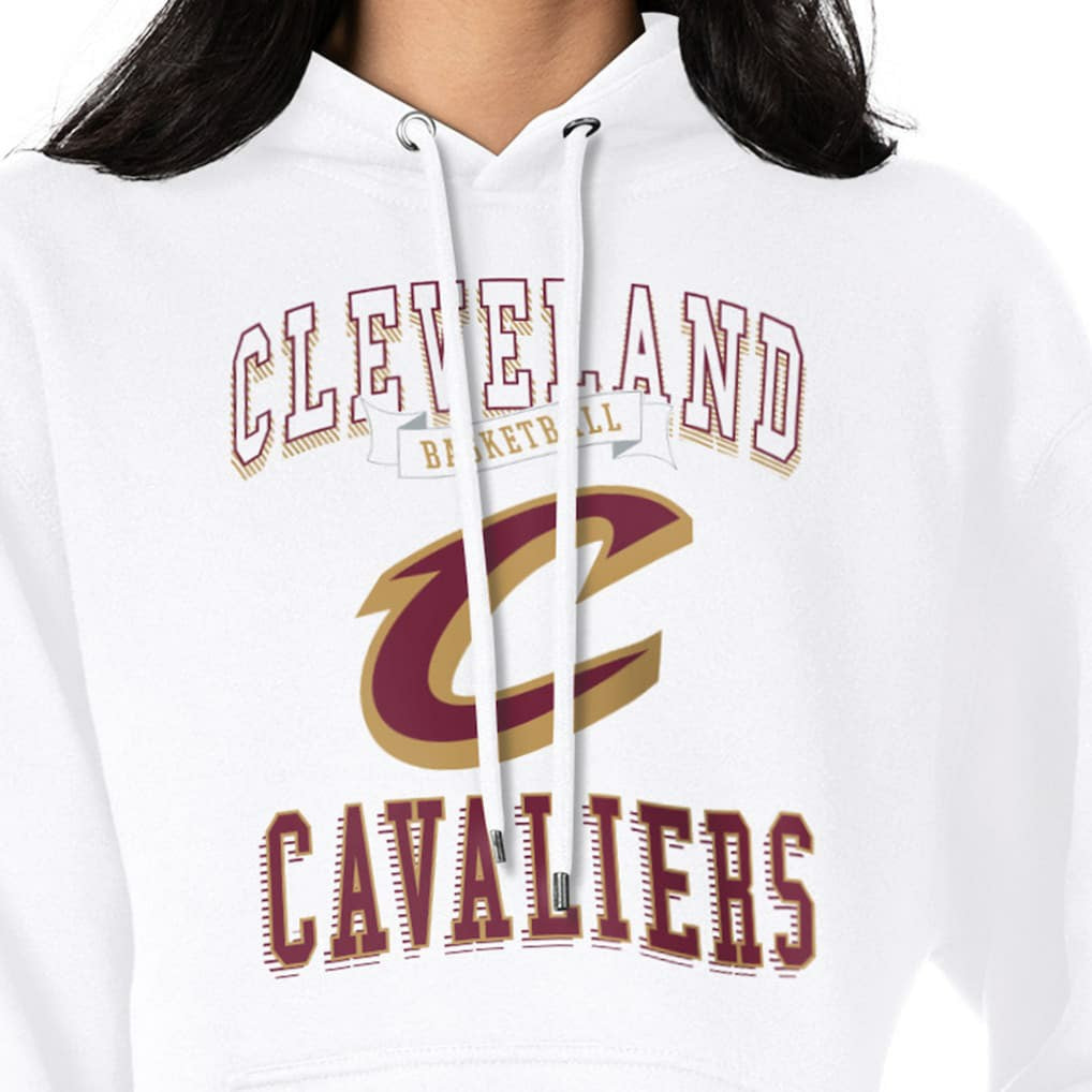 NBA - Cleveland Cavaliers G-III 4Her by Carl Banks Women's Graphic Fleece Pullover Hoodie - White