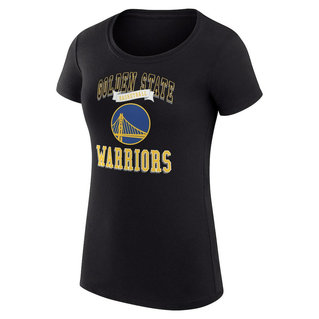 NBA - Golden State Warriors G-III 4Her by Carl Banks Women's Super-Slim Fit Lightweight Team Logo T-Shirt - Black