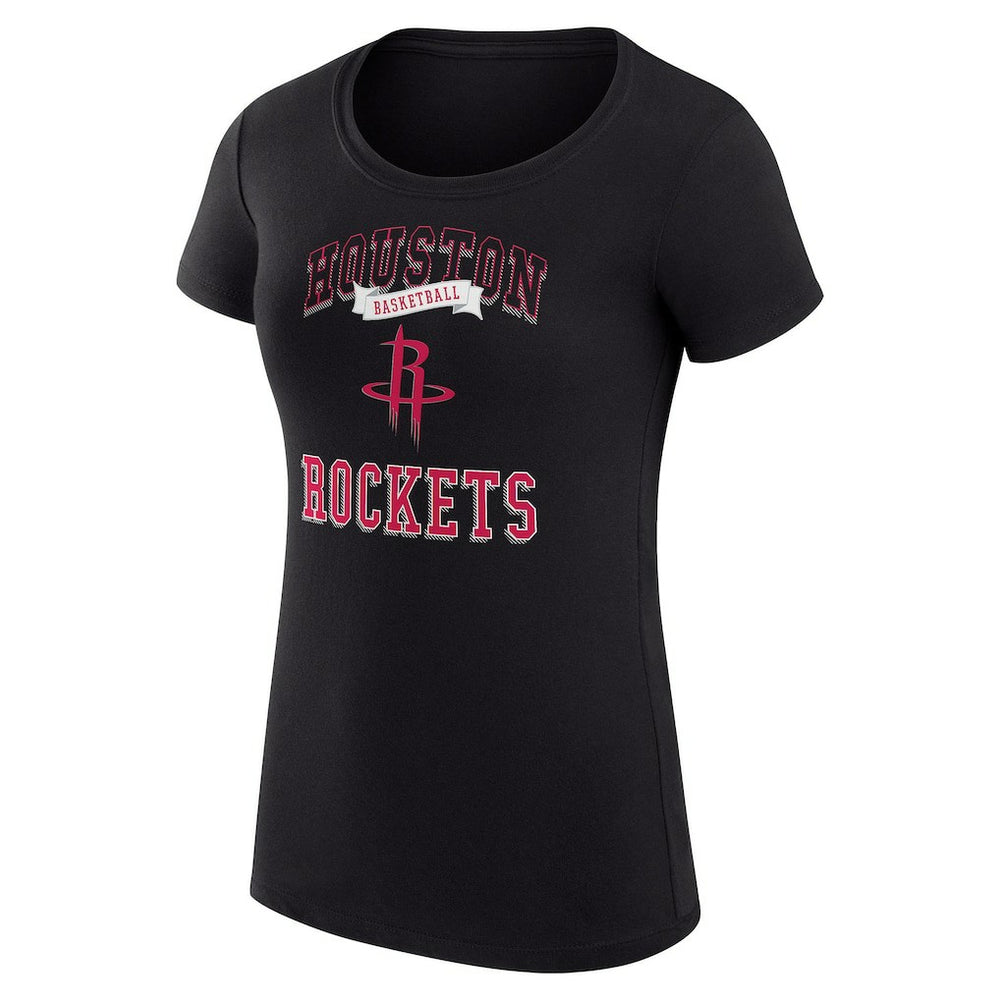 NBA - Houston Rockets G-III 4Her by Carl Banks Women's Super-Slim Fit Lightweight Team Logo T-Shirt - Black