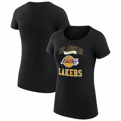 NBA - Los Angeles Lakers G-III 4Her by Carl Banks Women's Super-Slim Fit Lightweight Team Logo T-Shirt - Black
