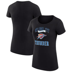 NBA - Oklahoma City Thunder G-III 4Her by Carl Banks Women's Super-Slim Fit Lightweight Team Logo T-Shirt - Black