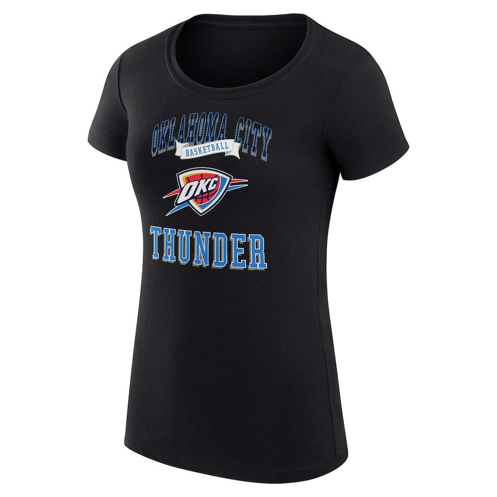 NBA - Oklahoma City Thunder G-III 4Her by Carl Banks Women's Super-Slim Fit Lightweight Team Logo T-Shirt - Black