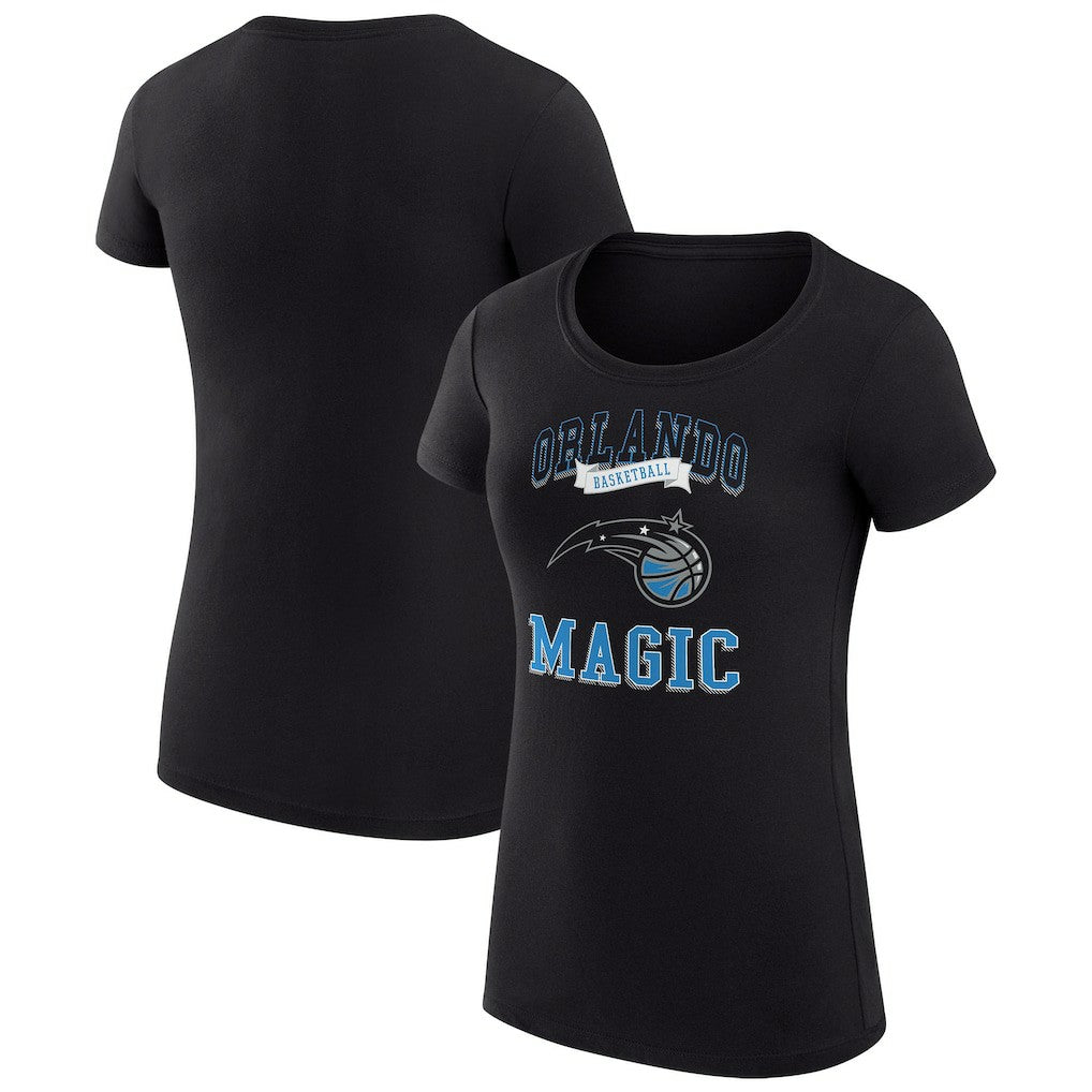 NBA - Orlando Magic G-III 4Her by Carl Banks Women's Super-Slim Fit Lightweight Team Logo T-Shirt - Black
