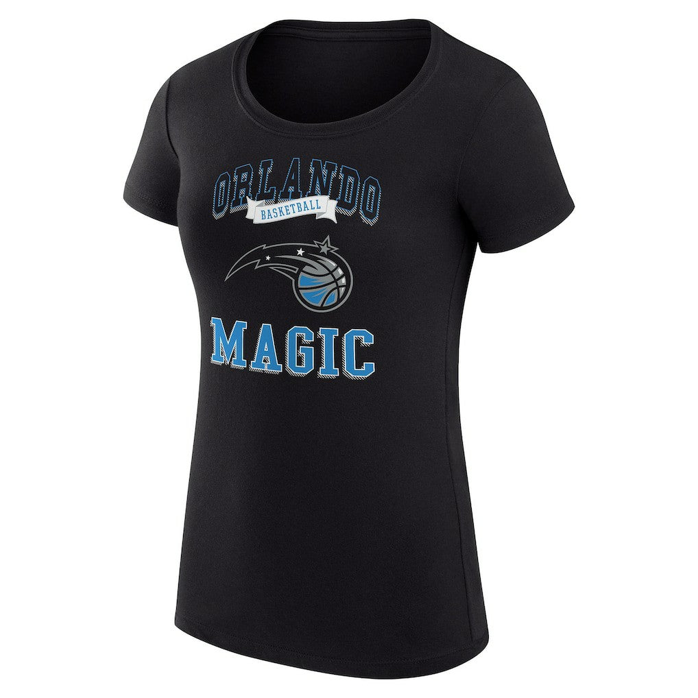NBA - Orlando Magic G-III 4Her by Carl Banks Women's Super-Slim Fit Lightweight Team Logo T-Shirt - Black