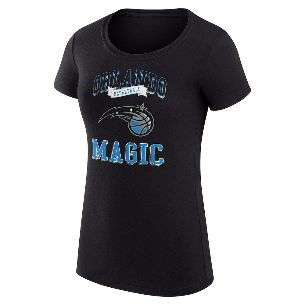 NBA - Orlando Magic G-III 4Her by Carl Banks Women's Super-Slim Fit Lightweight Team Logo T-Shirt - Black