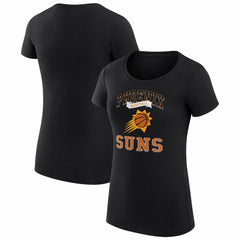 NBA - Phoenix Suns G-III 4Her by Carl Banks Women's Super-Slim Fit Lightweight Team Logo T-Shirt - Black