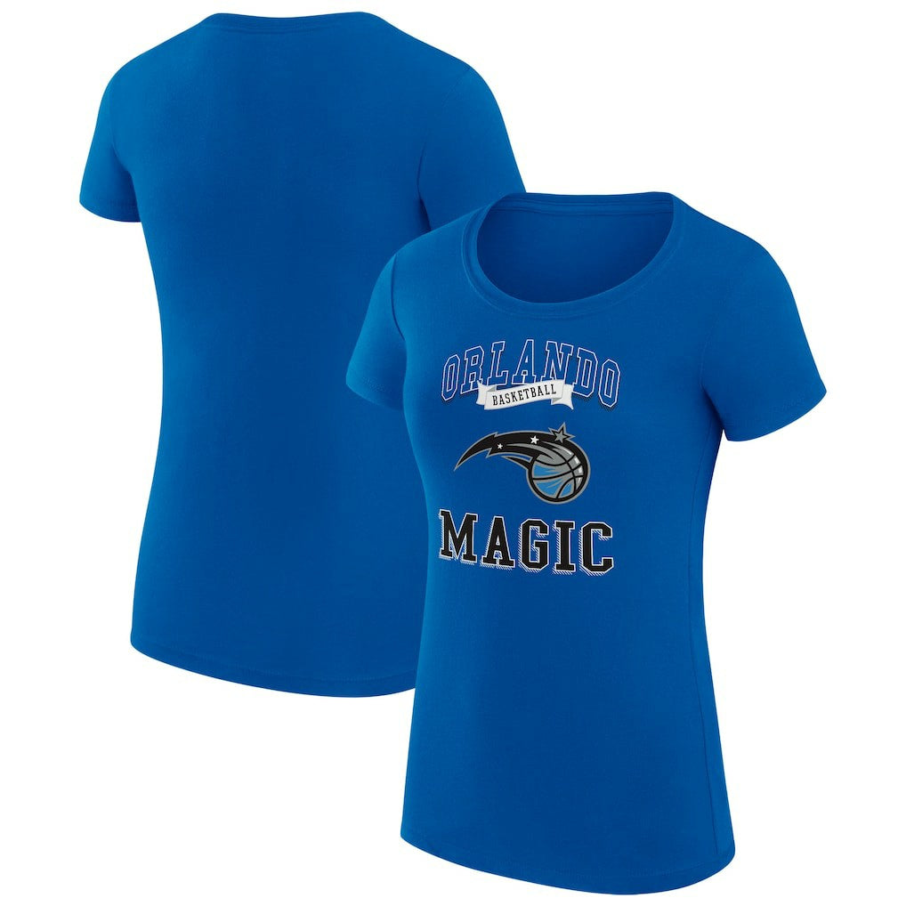 NBA - Orlando Magic G-III 4Her by Carl Banks Women's Super-Slim Fit Lightweight Team Logo T-Shirt - Blue