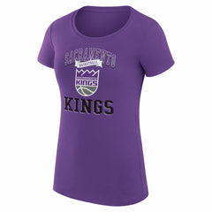 NBA - Sacramento Kings G-III 4Her by Carl Banks Women's Super-Slim Fit Lightweight Team Logo T-Shirt - Purple