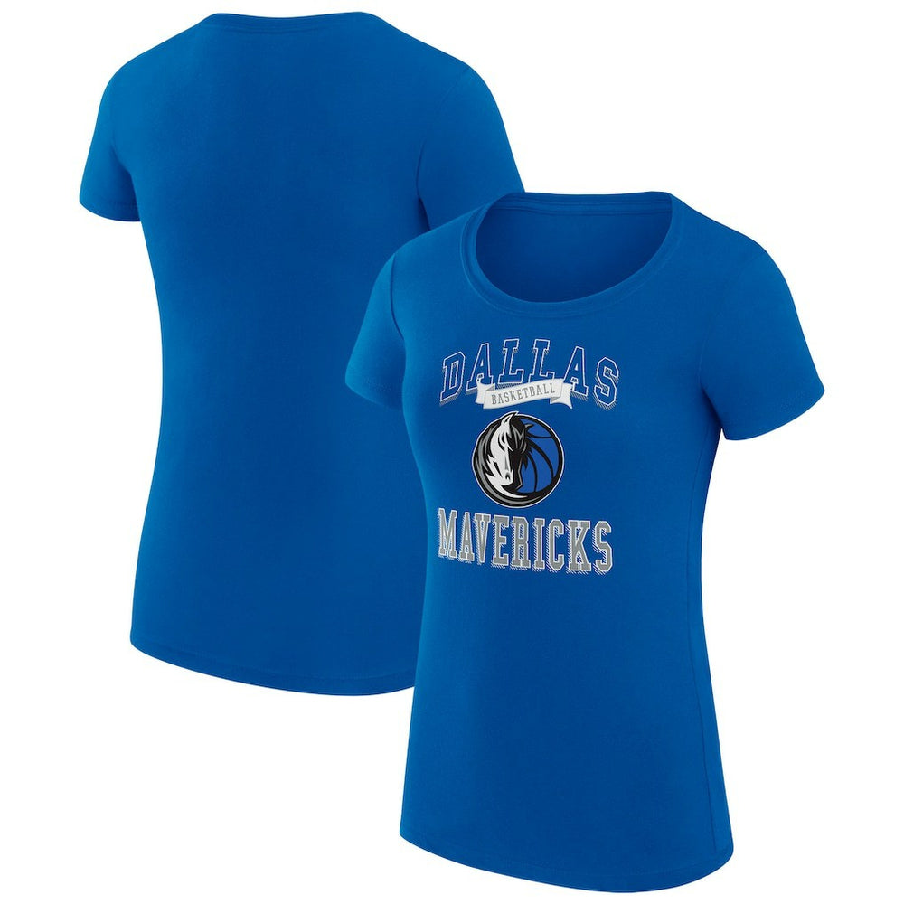 NBA - Dallas Mavericks G-III 4Her by Carl Banks Women's Super-Slim Fit Lightweight Team Logo T-Shirt - Blue