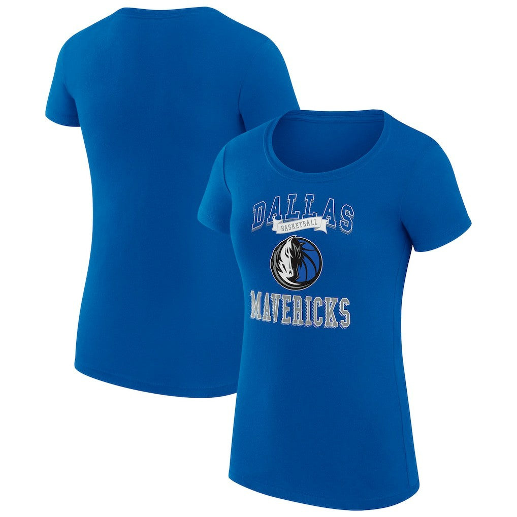 NBA - Dallas Mavericks G-III 4Her by Carl Banks Women's Super-Slim Fit Lightweight Team Logo T-Shirt - Blue