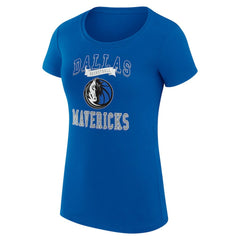 NBA - Dallas Mavericks G-III 4Her by Carl Banks Women's Super-Slim Fit Lightweight Team Logo T-Shirt - Blue