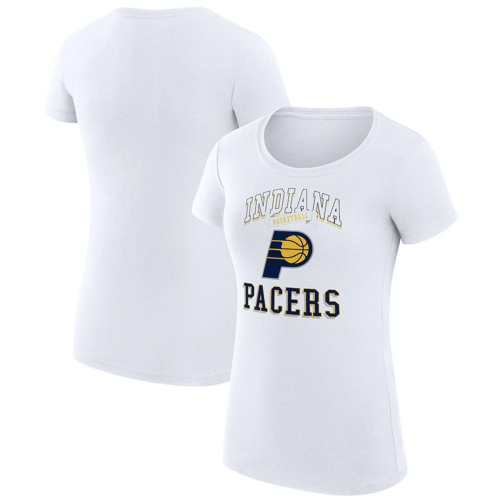 NBA - Indiana Pacers G-III 4Her by Carl Banks Women's Super-Slim Fit Lightweight Team Logo T-Shirt - White