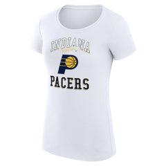 NBA - Indiana Pacers G-III 4Her by Carl Banks Women's Super-Slim Fit Lightweight Team Logo T-Shirt - White
