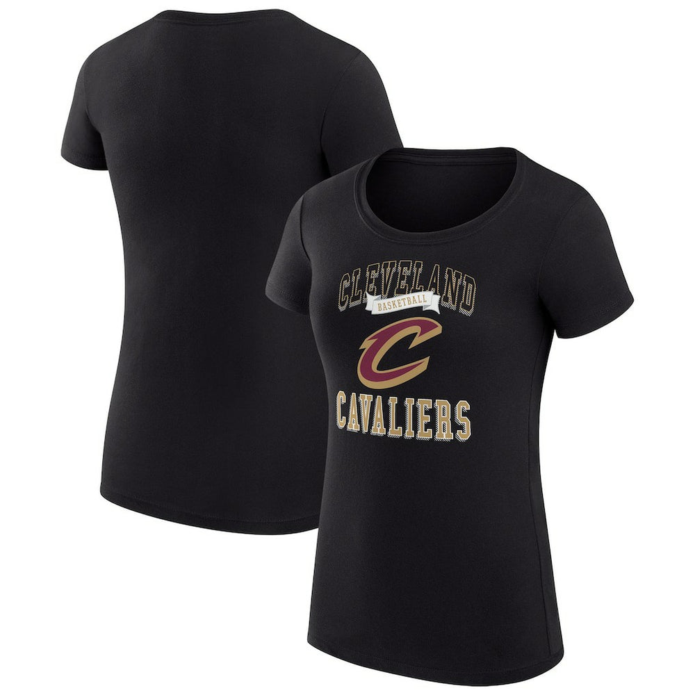 NBA - Cleveland Cavaliers G-III 4Her by Carl Banks Women's Super-Slim Fit Lightweight Team Logo T-Shirt - Black