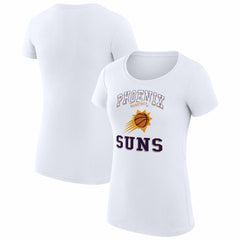 NBA - Phoenix Suns G-III 4Her by Carl Banks Women's Super-Slim Fit Lightweight Team Logo T-Shirt - White