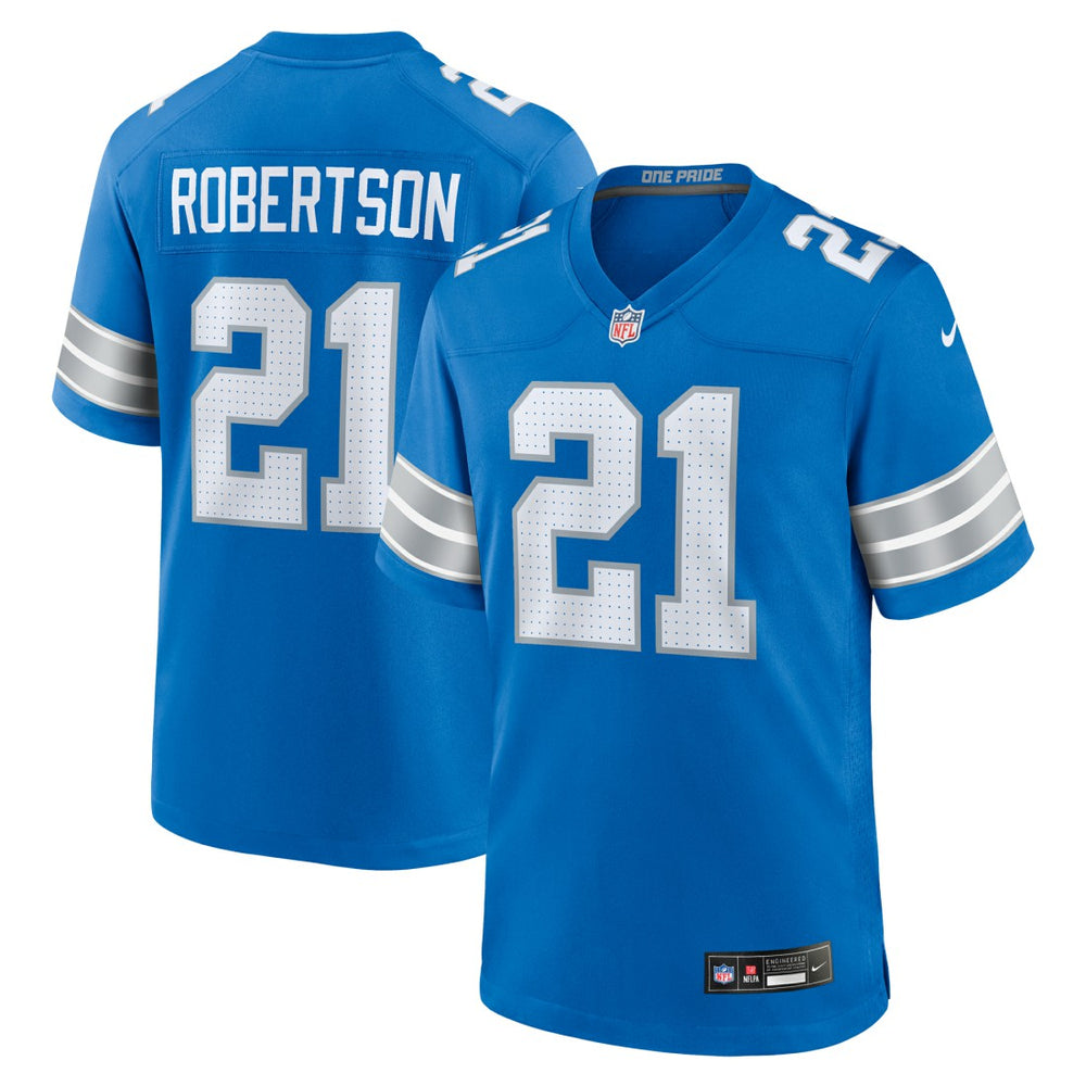 Amik Robertson Detroit Lions Game Jersey Blue - Nike
