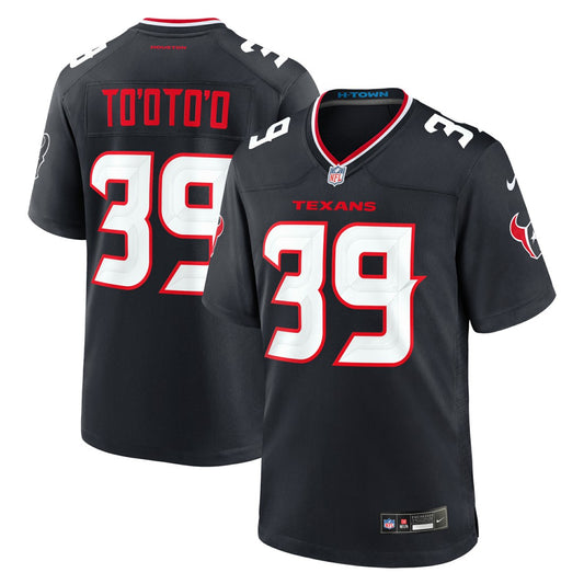 Henry To'oto'o Houston Texans Team Game Jersey - Navy | NFL Jerseys