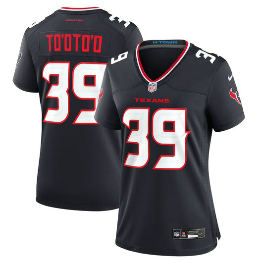 Henry To'oto'o Houston Texans Women's Team Game Jersey - Navy | NFL Jerseys
