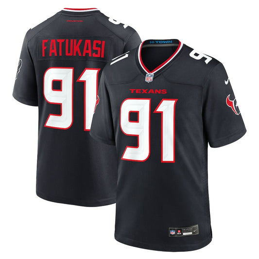 Folorunso Fatukasi Houston Texans Team Game Jersey - Navy | NFL Jerseys