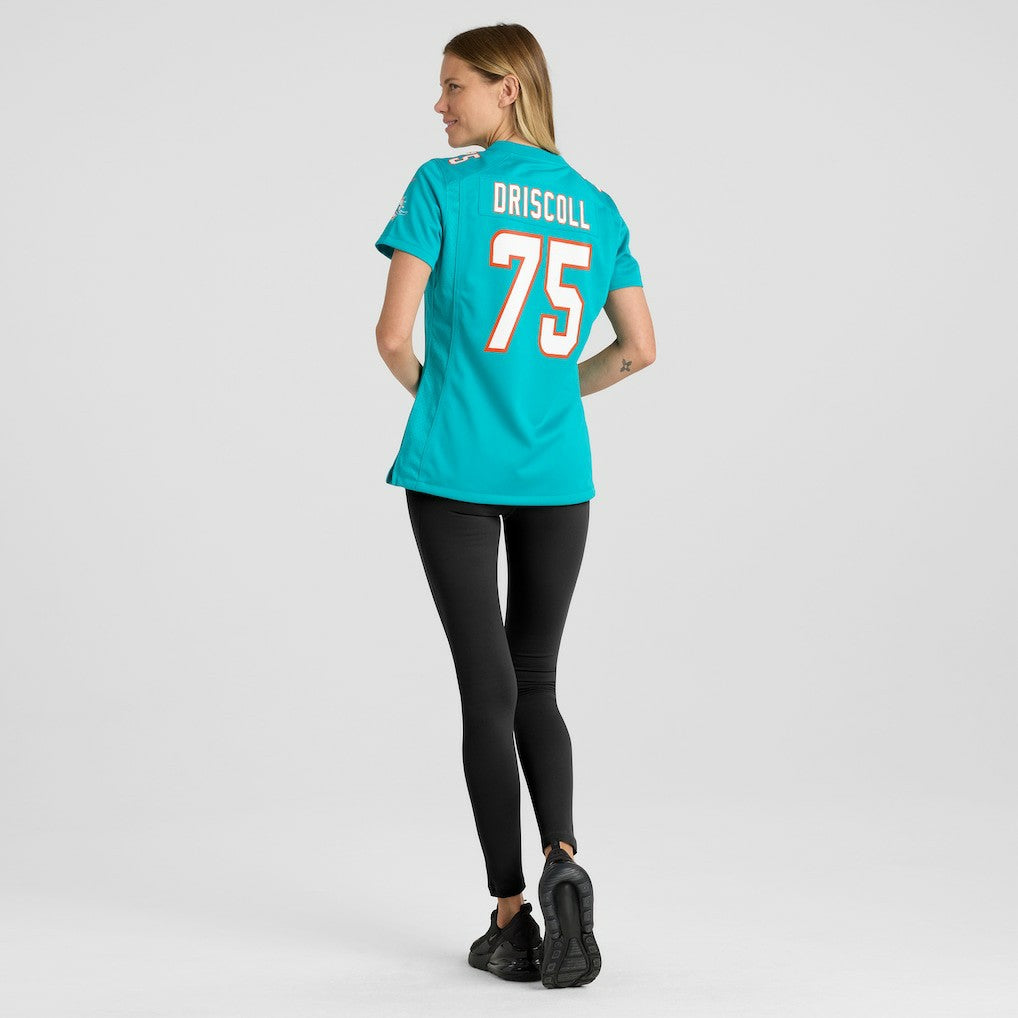 Jack Driscoll Miami Dolphins Women's Team Game Jersey Aqua - Nike