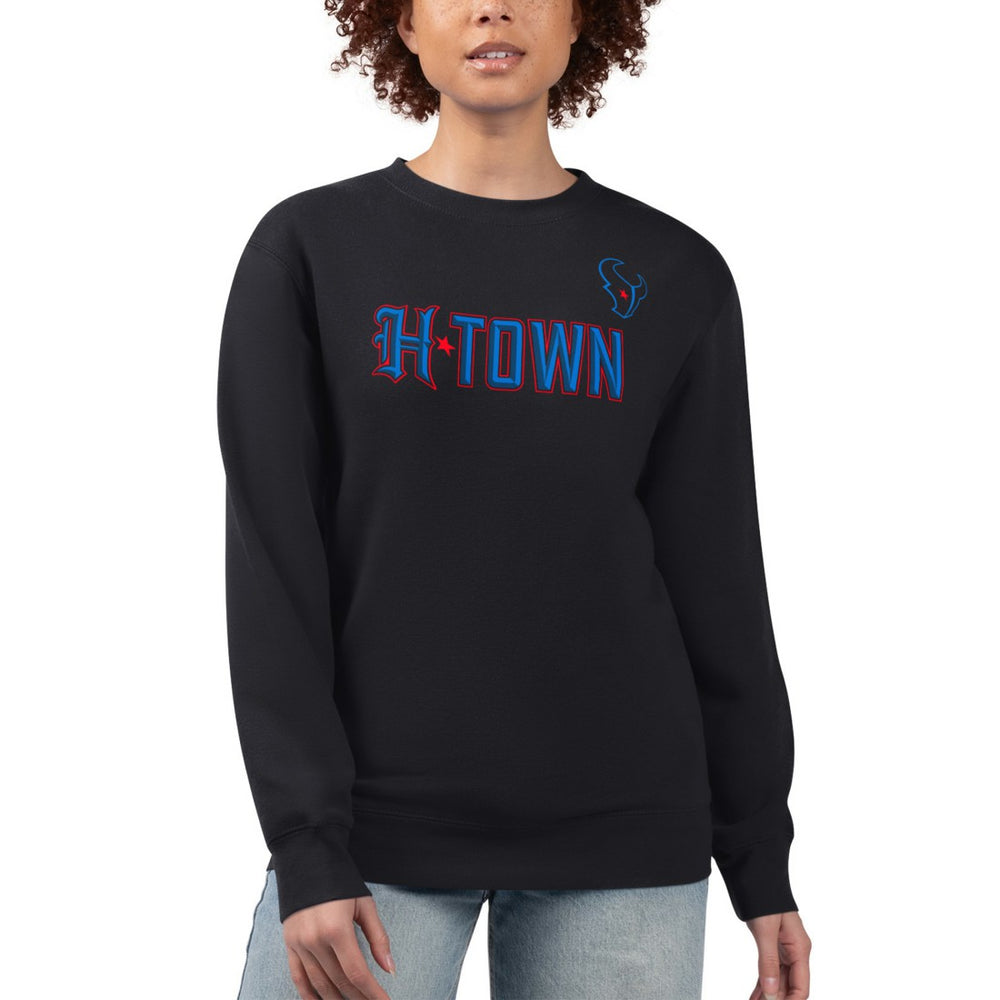 Houston Texans G-III 4Her by Carl Banks Women's H-Town Fleece Pullover Sweatshirt Black - NFL