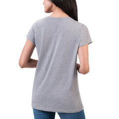 Houston Texans G-III 4Her by Carl Banks Women's Super-Slim Fit Lightweight H-Town V-Neck T-Shirt Heather Gray - NFL