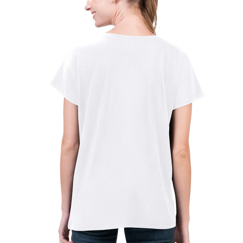 Houston Texans G-III 4Her by Carl Banks Women's Super-Slim Fit Lightweight H-Town V-Neck T-Shirt White - NFL