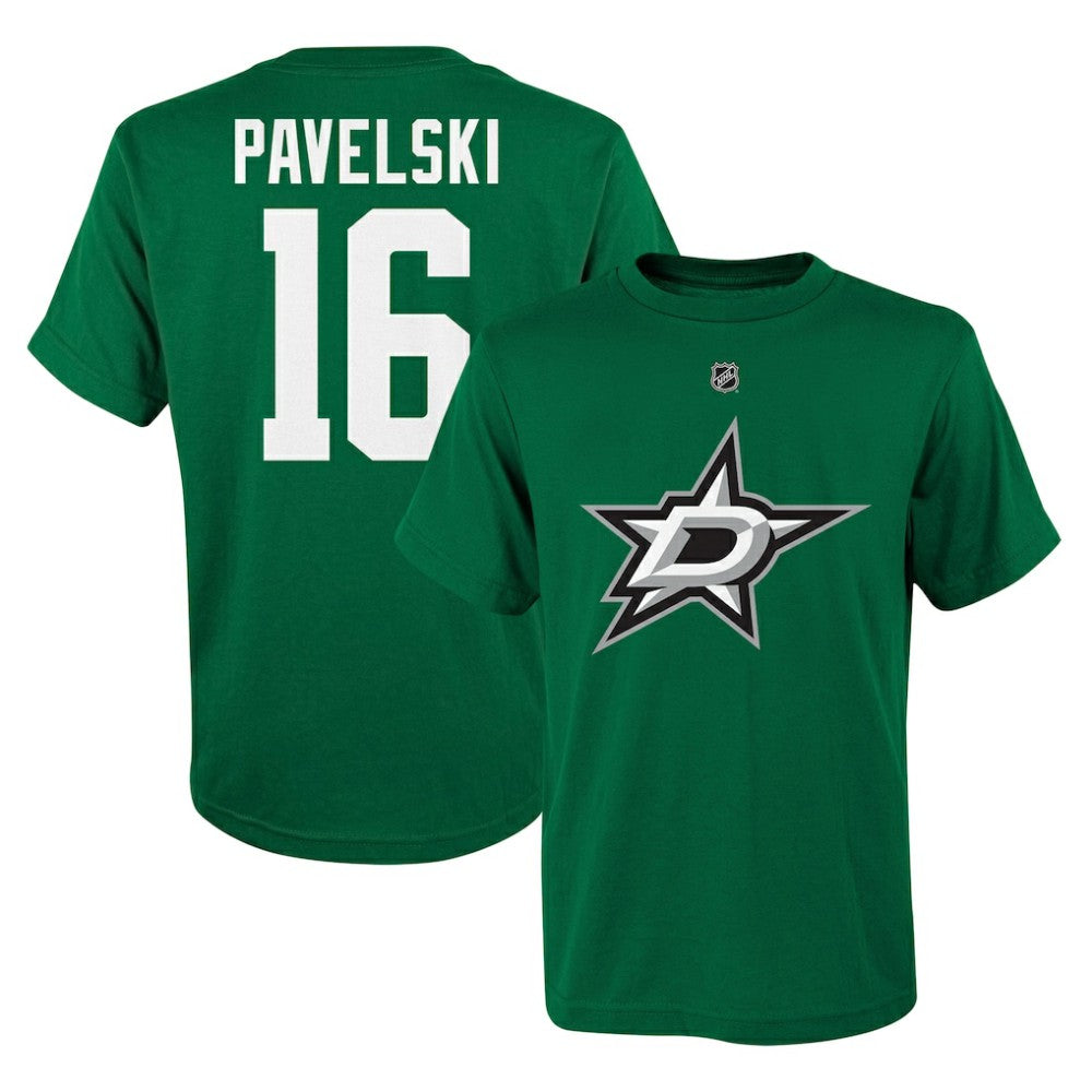 Joe Pavelski Dallas Stars - Youth Player Name & Number T-Shirt Kelly Green