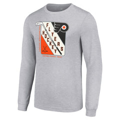 Philadelphia Flyers - Starter Shield Long Sleeve Graphic T-Shirt Heather Gray