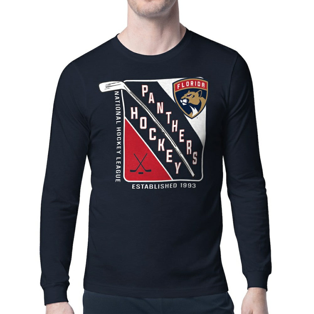 Florida Panthers - Starter Shield Long Sleeve Graphic T-Shirt Navy