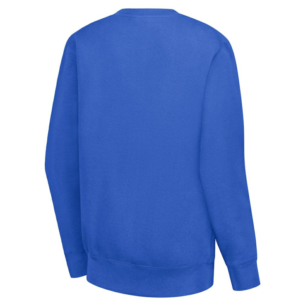 New York Rangers G-III 4Her by Carl Banks Women's Collage Graphic Fleece Long Sleeve Pullover Sweatshirt Blue