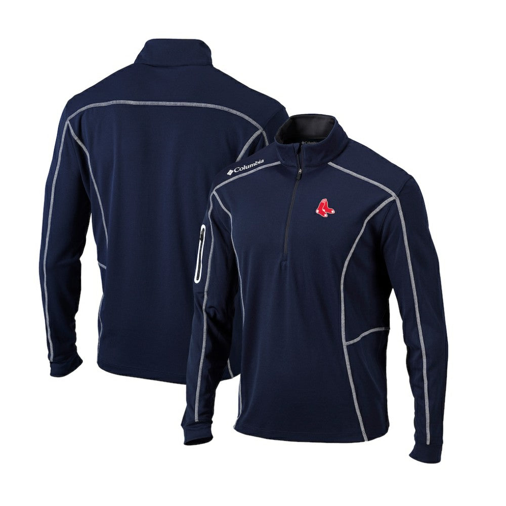 Boston Red Sox Columbia Cooperstown Collection Omni-Wick Shotgun Quarter-Zip Top Clearance