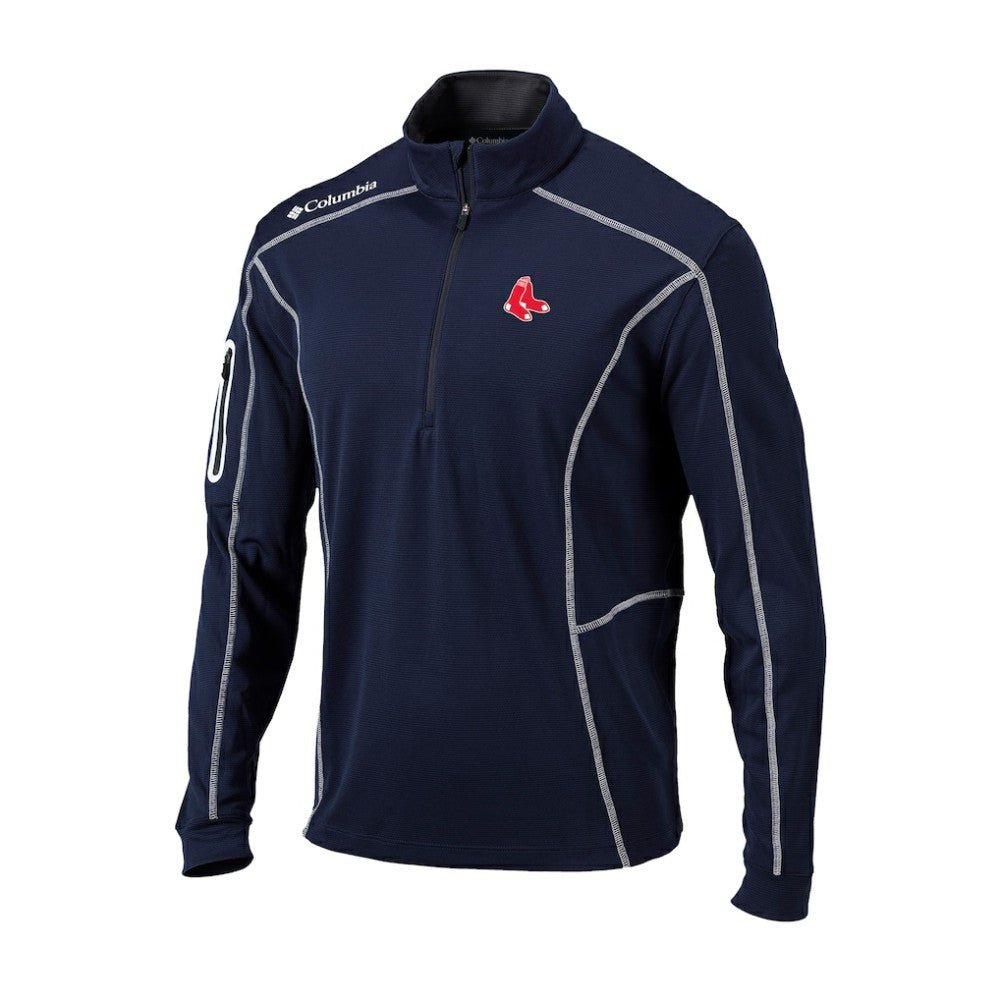 Boston Red Sox Columbia Cooperstown Collection Omni-Wick Shotgun Quarter-Zip Top Clearance
