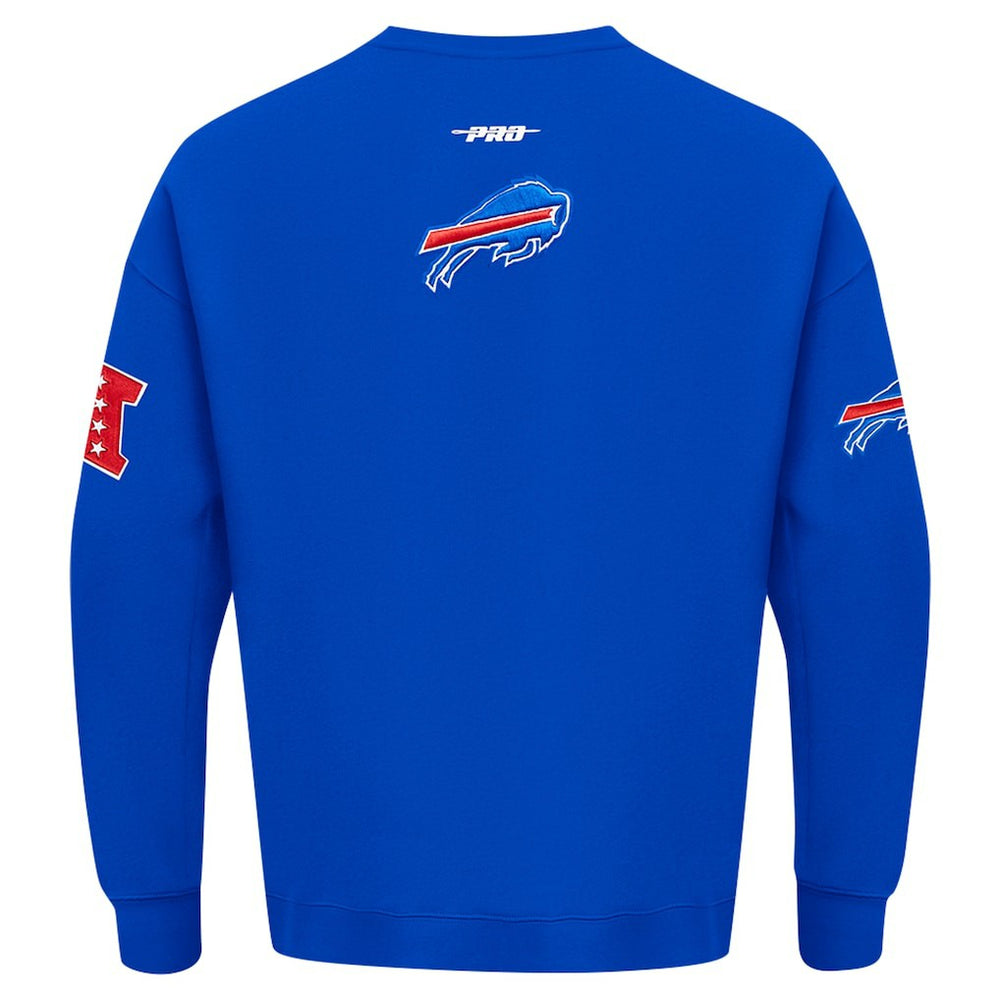 Buffalo Bills Pro Standard Turn It Up Drop Shoulder Pullover Sweatshirt Royal - NFL