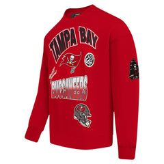 Tampa Bay Buccaneers Pro Standard Turn It Up Drop Shoulder Pullover Sweatshirt Red - NFL