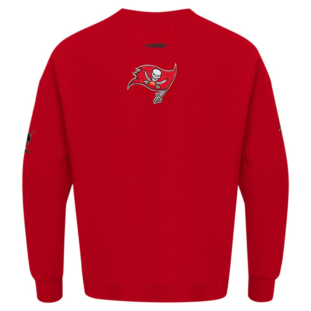Tampa Bay Buccaneers Pro Standard Turn It Up Drop Shoulder Pullover Sweatshirt Red - NFL