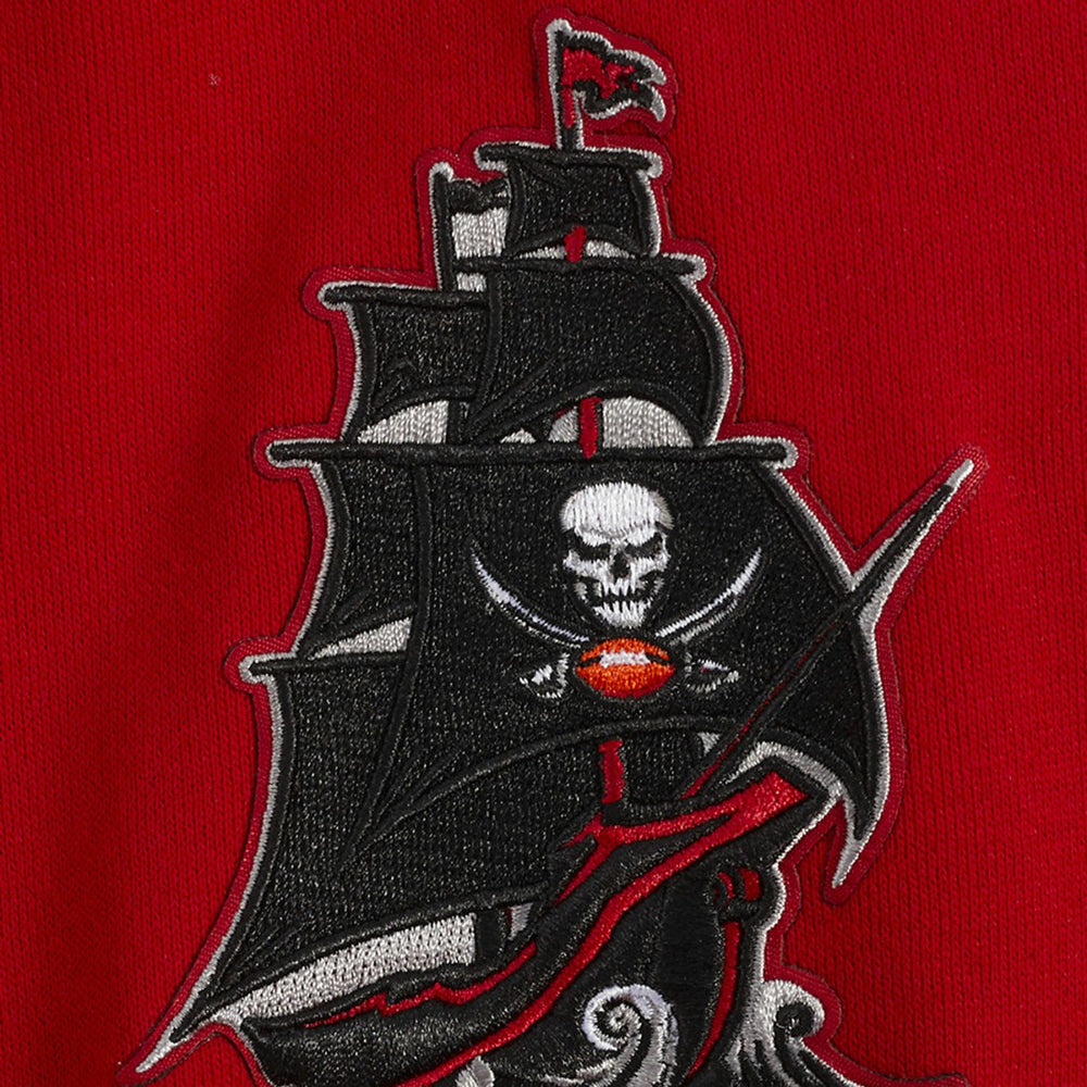 Tampa Bay Buccaneers Pro Standard Turn It Up Drop Shoulder Pullover Sweatshirt Red - NFL