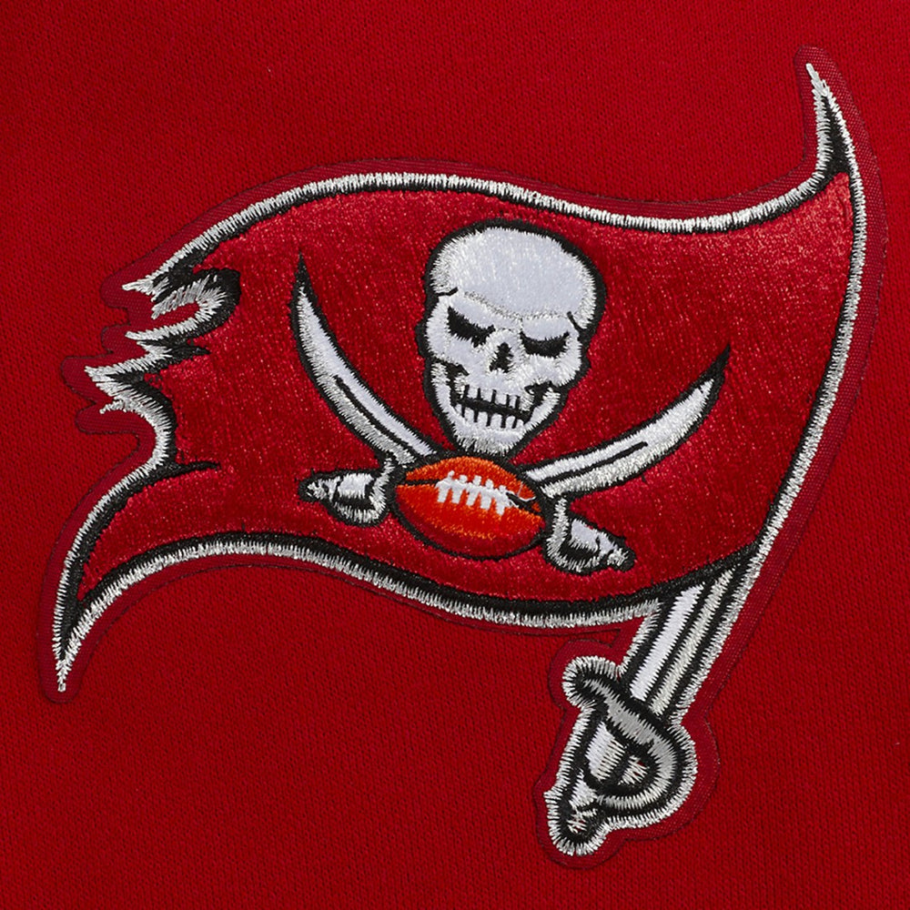 Tampa Bay Buccaneers Pro Standard Turn It Up Drop Shoulder Pullover Sweatshirt Red - NFL
