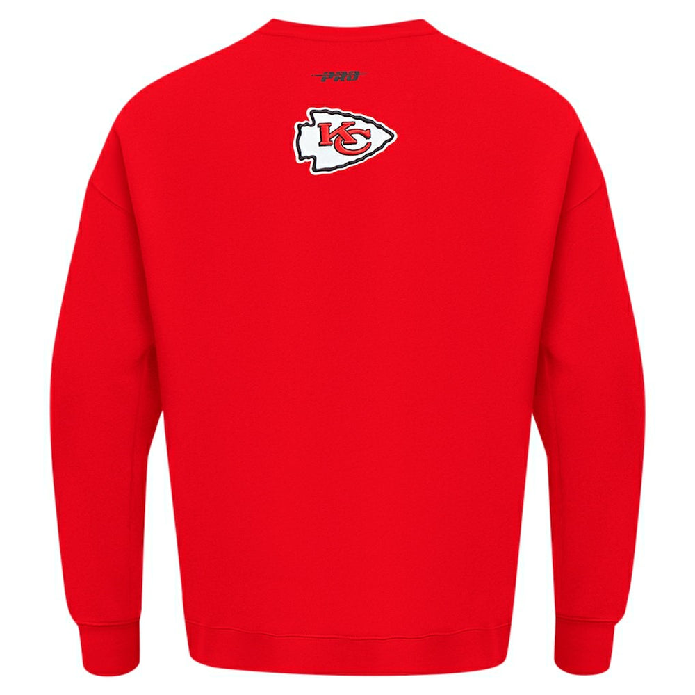 Kansas City Chiefs Pro Standard Turn It Up Drop Shoulder Pullover Sweatshirt Red - NFL