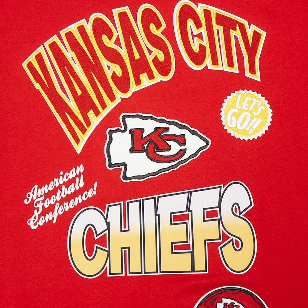 Kansas City Chiefs Pro Standard Turn It Up Drop Shoulder Pullover Sweatshirt Red - NFL