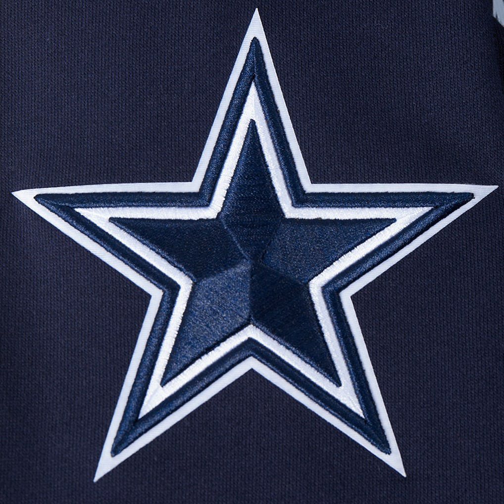 Dallas Cowboys Pro Standard Turn It Up Drop Shoulder Pullover Sweatshirt Navy - NFL